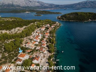 Apartma Lumbarda Otok Korcula Dalmacija Hrvaška #5441