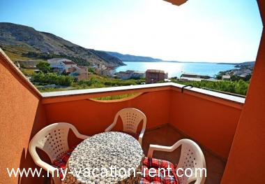 Apartma Metajna Otok Pag Kvarner Hrvaška #6855